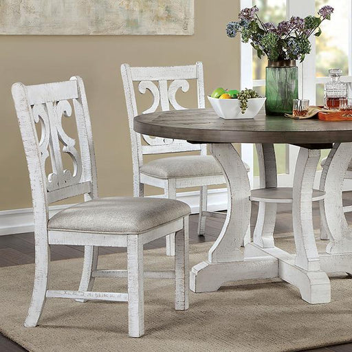 AULETTA Round Dining Table, Gray - US Furniture & Mattress (Waterbury,CT)*