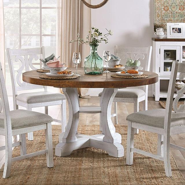 Auletta Transitional Dining Table Round & Squre - US Furniture & Mattress (Waterbury,CT)*