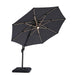 Nuti 10 Ft Round Umbrella w/ LED Light + 37" Large Base - US Furniture & Mattress (Waterbury,CT)*