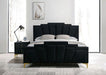 Florizel Bed Black & Red - US Furniture & Mattress (Waterbury,CT)*