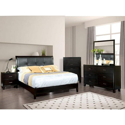 Enrico Full Queen Bed Brown, Black, & Cherry - US Furniture & Mattress (Waterbury,CT)*