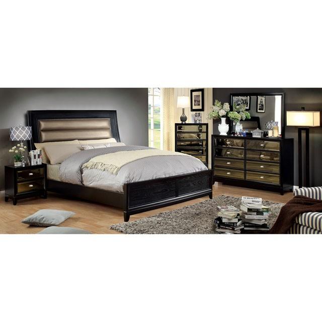 Golva Bed Beige & Black - US Furniture & Mattress (Waterbury,CT)*