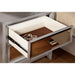 Golva E.King & Queen Bed White & Silver - US Furniture & Mattress (Waterbury,CT)*