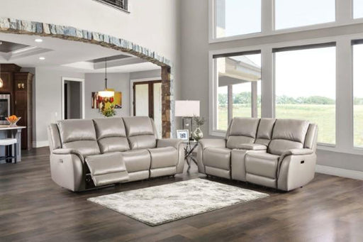 GORGIUS Power Recliner, Light Gray - US Furniture & Mattress (Waterbury,CT)*