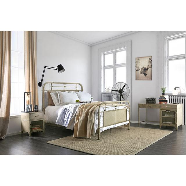 Haldus Cal.King, E.King, & Twin Bed White, Ivory, & Red - US Furniture & Mattress (Waterbury,CT)*
