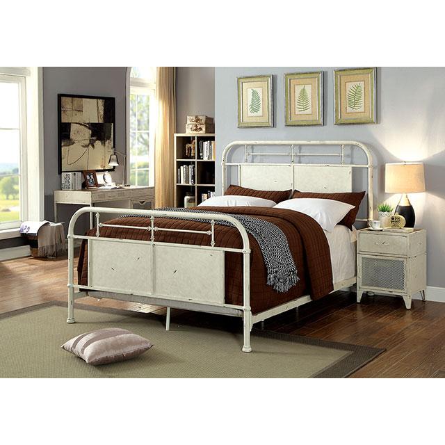 Haldus Cal.King, E.King, & Twin Bed White, Ivory, & Red - US Furniture & Mattress (Waterbury,CT)*