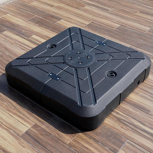 Fida 8 Ft Square Umbrella w/ Double Top + 37" Large Base - US Furniture & Mattress (Waterbury,CT)*