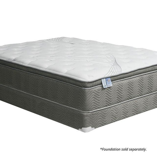 STORMIN White/Gray 13" Euro Pillow Top Mattress, Full - US Furniture & Mattress (Waterbury,CT)*