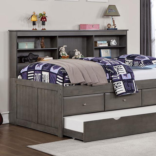TIBALT Twin DayBed w/ Trundle, Dark Gray - US Furniture & Mattress (Waterbury,CT)*