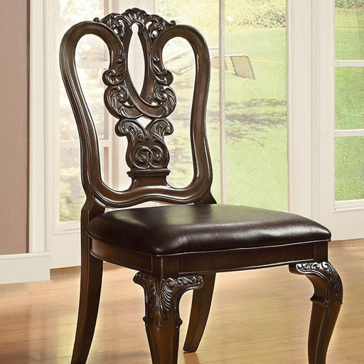 Bellagio Brown Cherry Wooden Side Chair (2/CTN) image