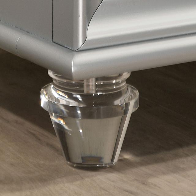 MADDIE Night Stand, Silver - US Furniture & Mattress (Waterbury,CT)*