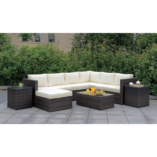 Ilona Brown/Beige Ottoman - US Furniture & Mattress (Waterbury,CT)*