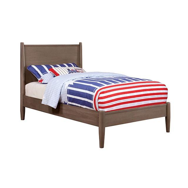 LENNART I Gray & Oak Full Twin Bed - US Furniture & Mattress (Waterbury,CT)*
