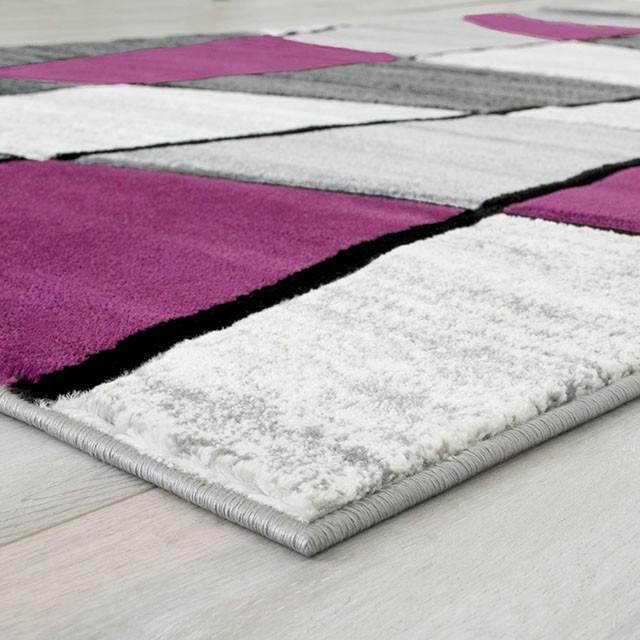 Niksar Gray/Purple 5' X 7' Area Rug