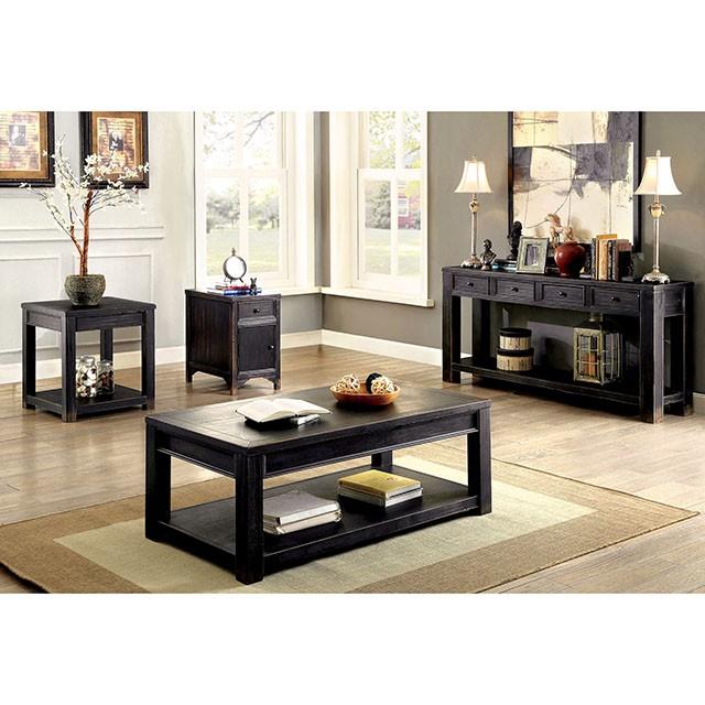 MEADOW Antique Black Side Table - US Furniture & Mattress (Waterbury,CT)*