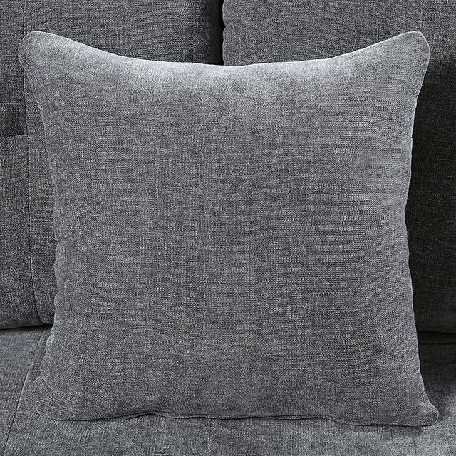 LYNDA Sofa w/ Pillows, Dark Gray - US Furniture & Mattress (Waterbury,CT)*
