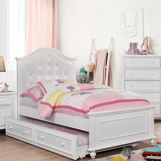 OLIVIA White Full & Twin Bed - US Furniture & Mattress (Waterbury,CT)*