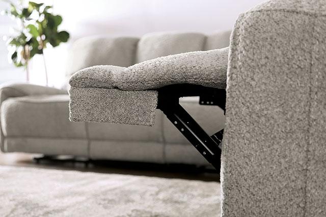 MORCOTE Power Sofa, Light Gray - US Furniture & Mattress (Waterbury,CT)*