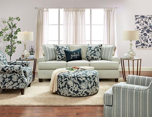 PORTHCAWL Accent Chair, Stripe - US Furniture & Mattress (Waterbury,CT)*