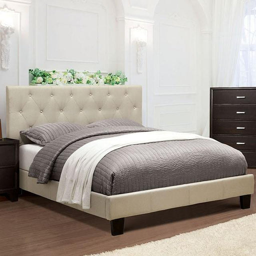 LEEROY Queen & Twin Bed Ivory & Gray - US Furniture & Mattress (Waterbury,CT)*