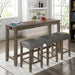 Caerleon 3 & 4 Piece Counter Ht. Set Gray & Blue - US Furniture & Mattress (Waterbury,CT)*