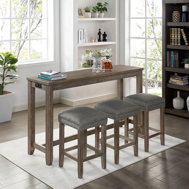 Caerleon 3 & 4 Piece Counter Ht. Set Gray & Blue - US Furniture & Mattress (Waterbury,CT)*
