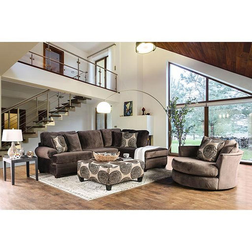 Bonaventura Brown Swivel Chair - US Furniture & Mattress (Waterbury,CT)*