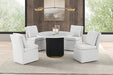 Varde 5 Pc Dining Table Set White - US Furniture & Mattress (Waterbury,CT)*