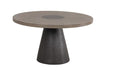 Broager 5 Pc Dining Table Set (Light Gray Swivel Chairs) - US Furniture & Mattress (Waterbury,CT)*