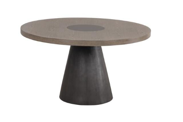 Broager 5 Pc Dining Table Set (Light Gray Swivel Chairs) - US Furniture & Mattress (Waterbury,CT)*