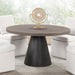 Broager 5 Pc Dining Table Set (Light Gray Swivel Chairs) - US Furniture & Mattress (Waterbury,CT)*