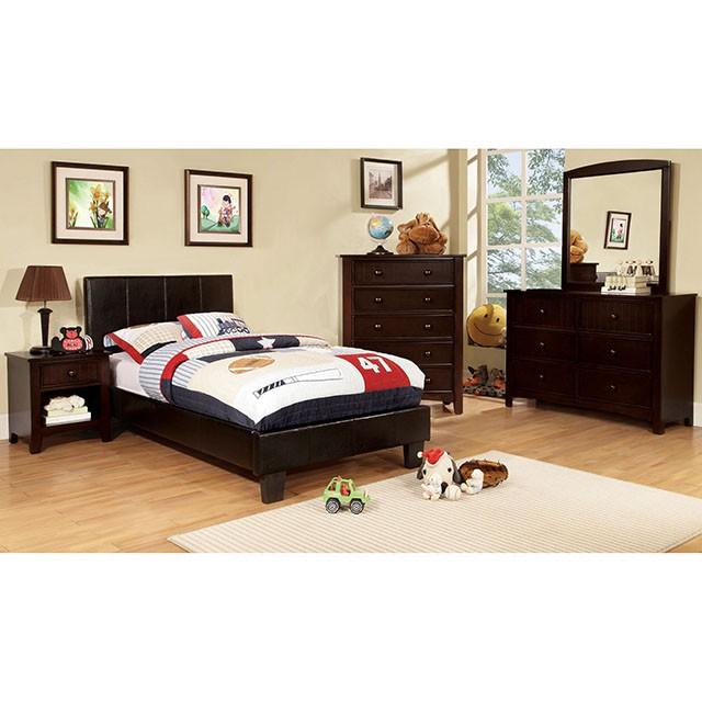 Winn Park Cal.King, E.King, Twin, & Full Bed Chrome, Gray, Brown, & Chrome - US Furniture & Mattress (Waterbury,CT)*