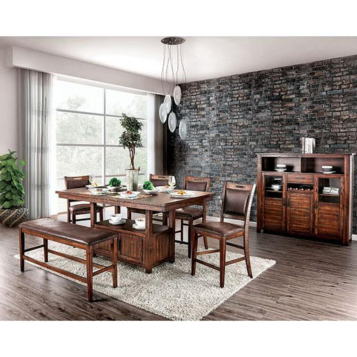 Wichita Light Walnut Counter Ht. Table - US Furniture & Mattress (Waterbury,CT)*
