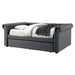 LEANNA Gray Full Daybed w/ Trundle, Gray - US Furniture & Mattress (Waterbury,CT)*