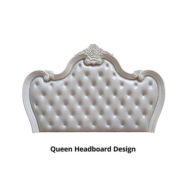 Ventresca 4 & 5 Piece Queen Bedroom Set White & Chrome - US Furniture & Mattress (Waterbury,CT)*