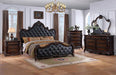 Ventresca E.King & Queen Bed White & Chrome - US Furniture & Mattress (Waterbury,CT)*