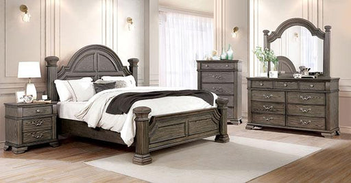 Pamphilos 4 & 5 Piece Queen Bedroom Set Gray & White - US Furniture & Mattress (Waterbury,CT)*