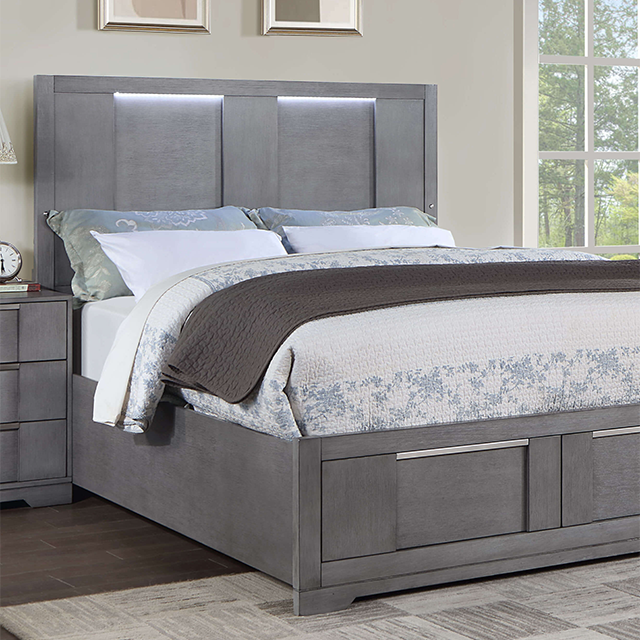REGULUS Cal.King, E.King, & Queen Bed - US Furniture & Mattress (Waterbury,CT)*