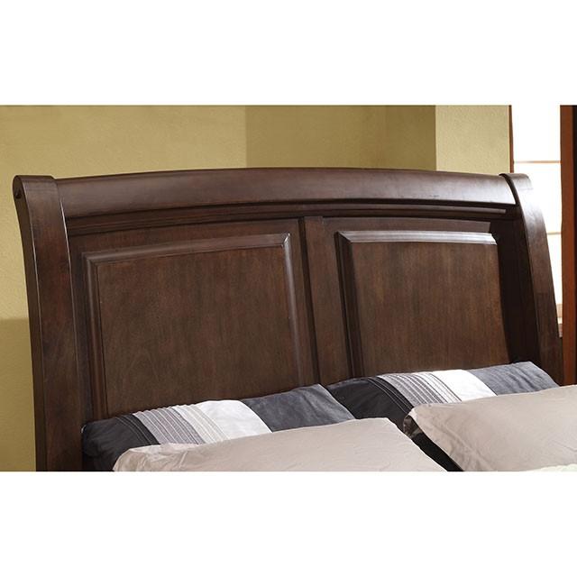 Litchville Brown Cherry Queen Bed