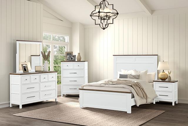 Pinetop 4 & 5 Piece Twin Bedroom Set White & Blue - US Furniture & Mattress (Waterbury,CT)*