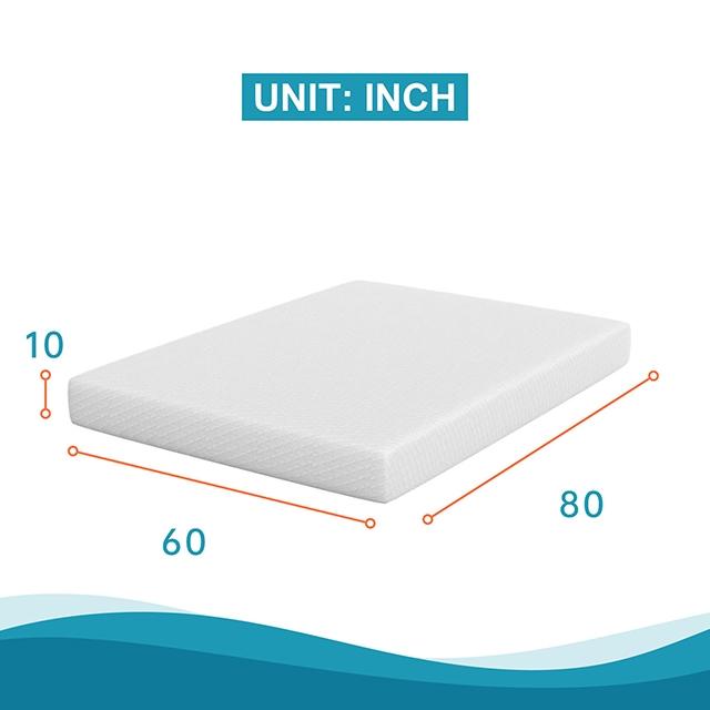 Artemisia 10" Memory Foam Mattress White - US Furniture & Mattress (Waterbury,CT)*