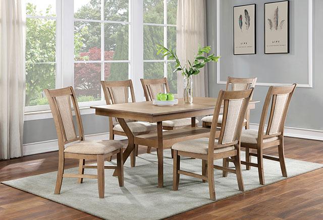 UPMINSTER Dining Table, Natural Tone - US Furniture & Mattress (Waterbury,CT)*
