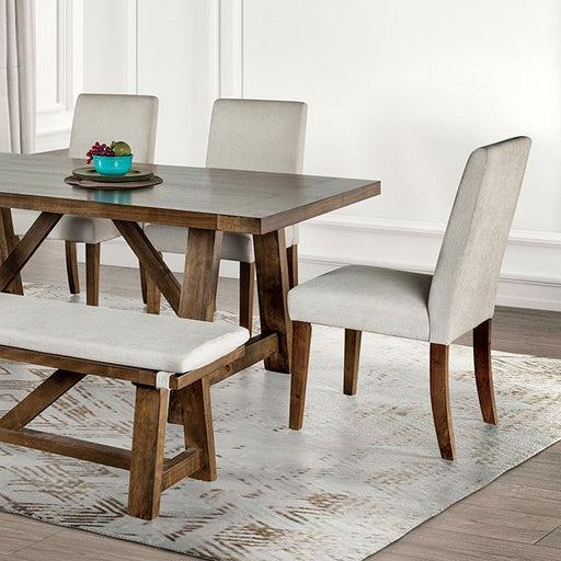 Losone Dining Table Set with Bench Rustic - US Furniture & Mattress (Waterbury,CT)*