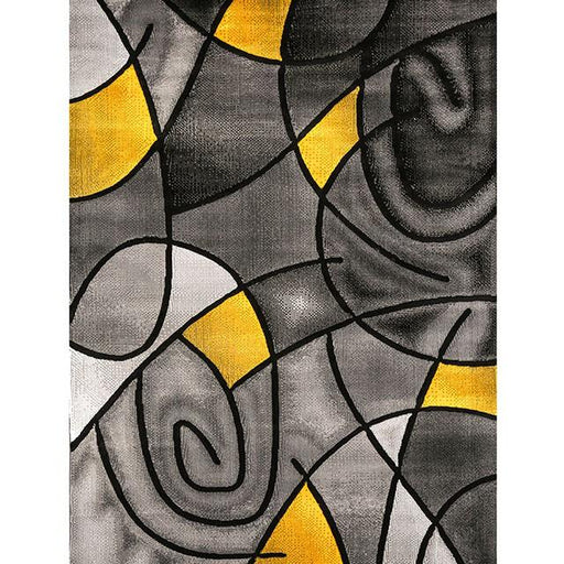 Sivas Charcoal Yellow 8' X 10' Area Rug - US Furniture & Mattress (Waterbury,CT)*