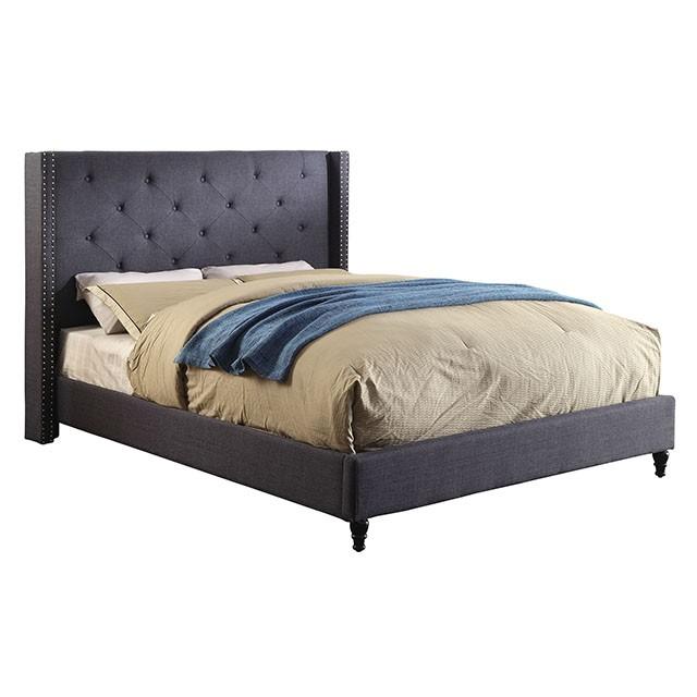 Anabelle Bed Blue & Gray - US Furniture & Mattress (Waterbury,CT)*