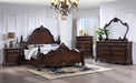 Francione E.King & Queen Bed White & Chrome - US Furniture & Mattress (Waterbury,CT)*