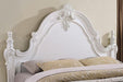 Francione E.King & Queen Bed White & Chrome - US Furniture & Mattress (Waterbury,CT)*
