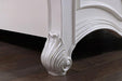 Francione E.King & Queen Bed White & Chrome - US Furniture & Mattress (Waterbury,CT)*