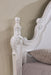 Francione E.King & Queen Bed White & Chrome - US Furniture & Mattress (Waterbury,CT)*