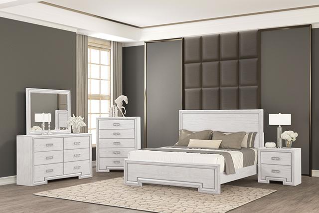 Basilone E.King Bed - US Furniture & Mattress (Waterbury,CT)*